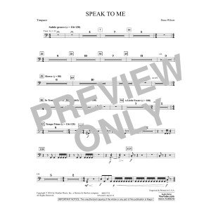 Speak to Me - Timpani