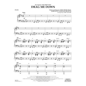 Drag Me Down - Piano