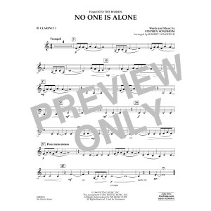 No One Is Alone - Bb Clarinet 3