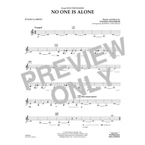 No One Is Alone - Bb Bass Clarinet