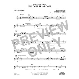 No One Is Alone - Eb Alto Saxophone 2