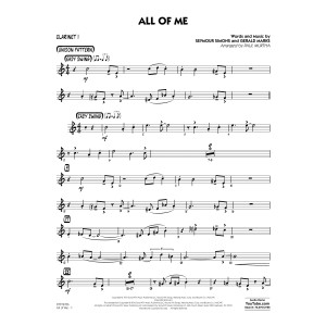 All of Me - Bb Clarinet 1