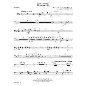 Dream On (arr. Mark Brymer) - Trombone