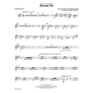 Dream On (arr. Mark Brymer) - Baritone Sax
