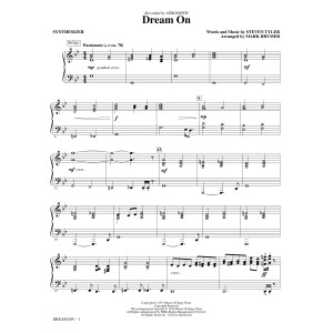 Dream On (arr. Mark Brymer) - Synthesizer