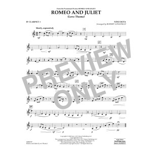 Romeo and Juliet (Love Theme) - Bb Clarinet 1