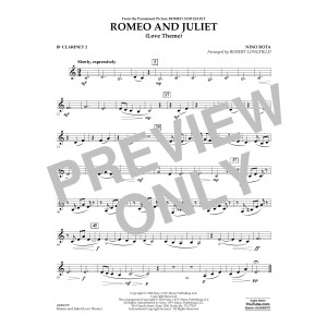 Romeo and Juliet (Love Theme) - Bb Clarinet 2
