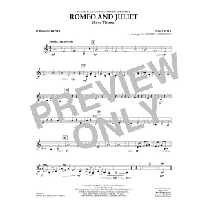 Romeo and Juliet (Love Theme) - Bb Bass Clarinet