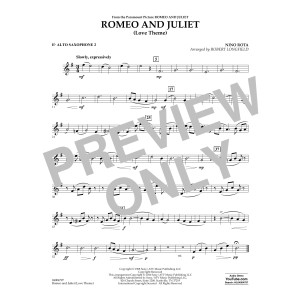 Romeo and Juliet (Love Theme) - Eb Alto Saxophone 2