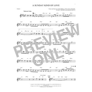 A Sunday Kind Of Love