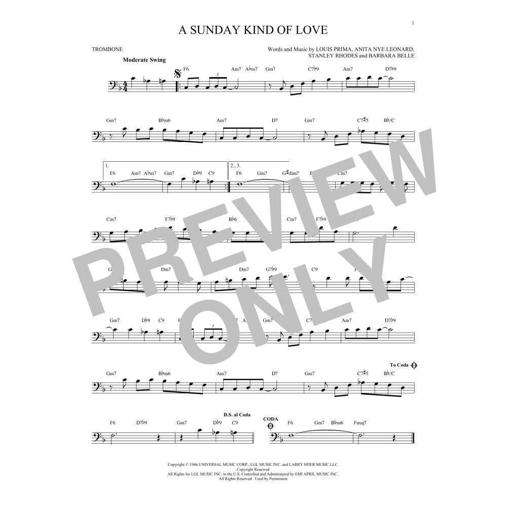 A Sunday Kind Of Love