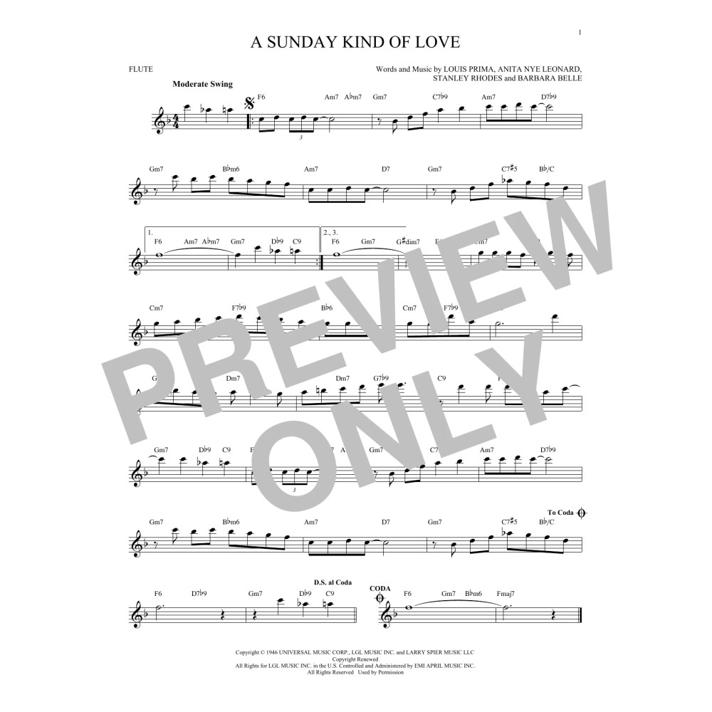 A Sunday Kind Of Love