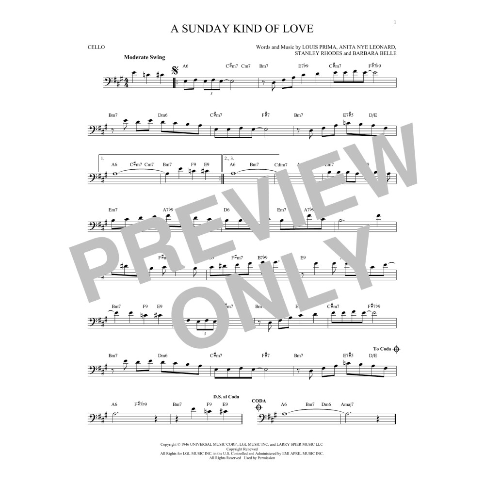 A Sunday Kind Of Love
