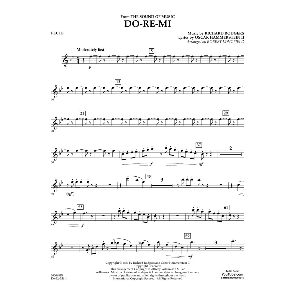 Do-Re-Mi (from The Sound of Music) - Flute
