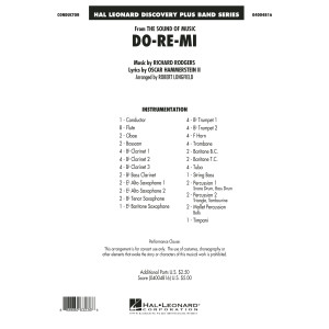Do-Re-Mi (from The Sound of Music) - Conductor Score (Full Score)