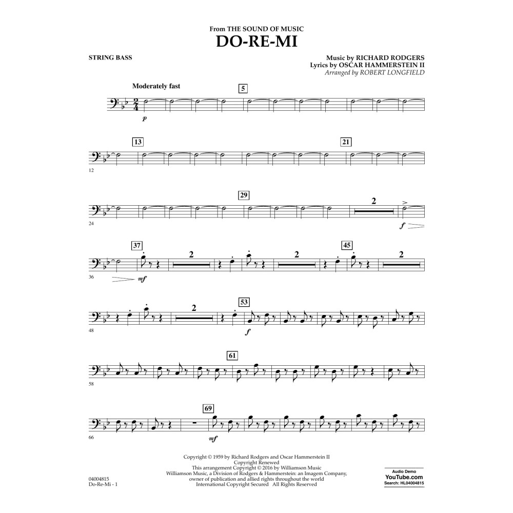 Do-Re-Mi (from The Sound of Music) - Bass