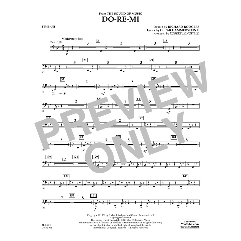 Do-Re-Mi (from The Sound of Music) - Timpani