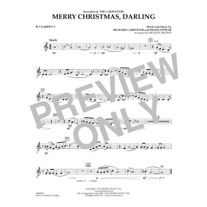 Merry Christmas, Darling - Bb Clarinet 2