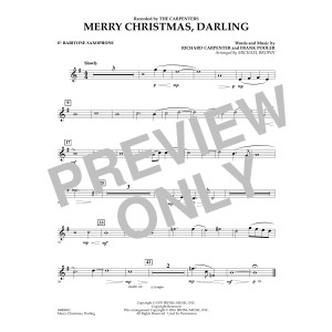 Merry Christmas, Darling - Eb Baritone Saxophone