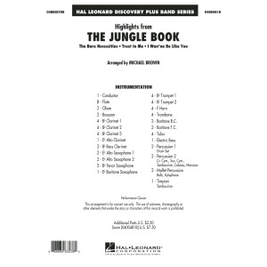 Highlights from The Jungle Book - Conductor Score (Full Score)