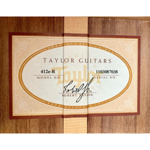 Taylor 412e-R LH Gaucher 2017 Naturel
