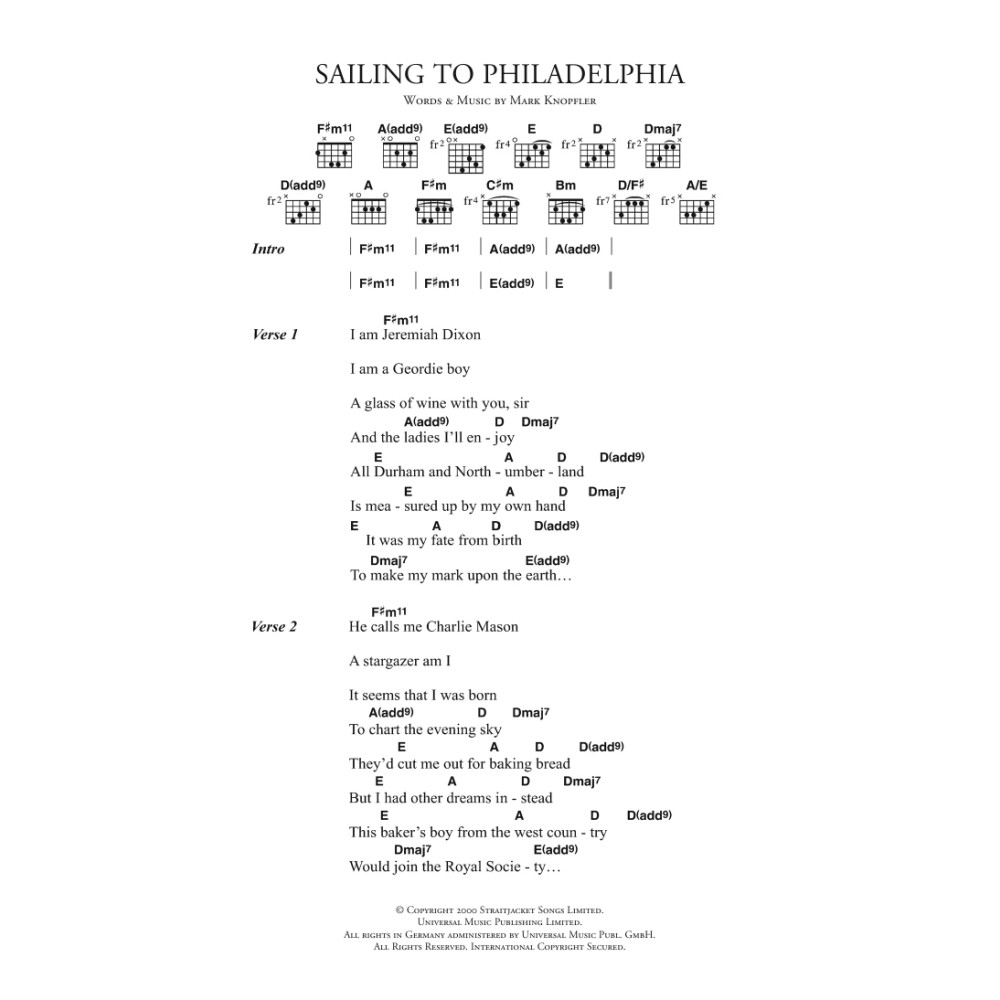 Sailing To Philadelphia