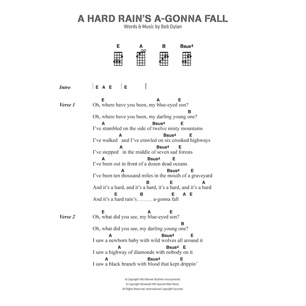A Hard Rain's A-Gonna Fall