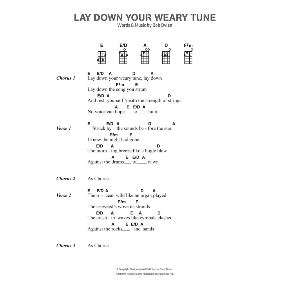 Lay Down Your Weary Tune