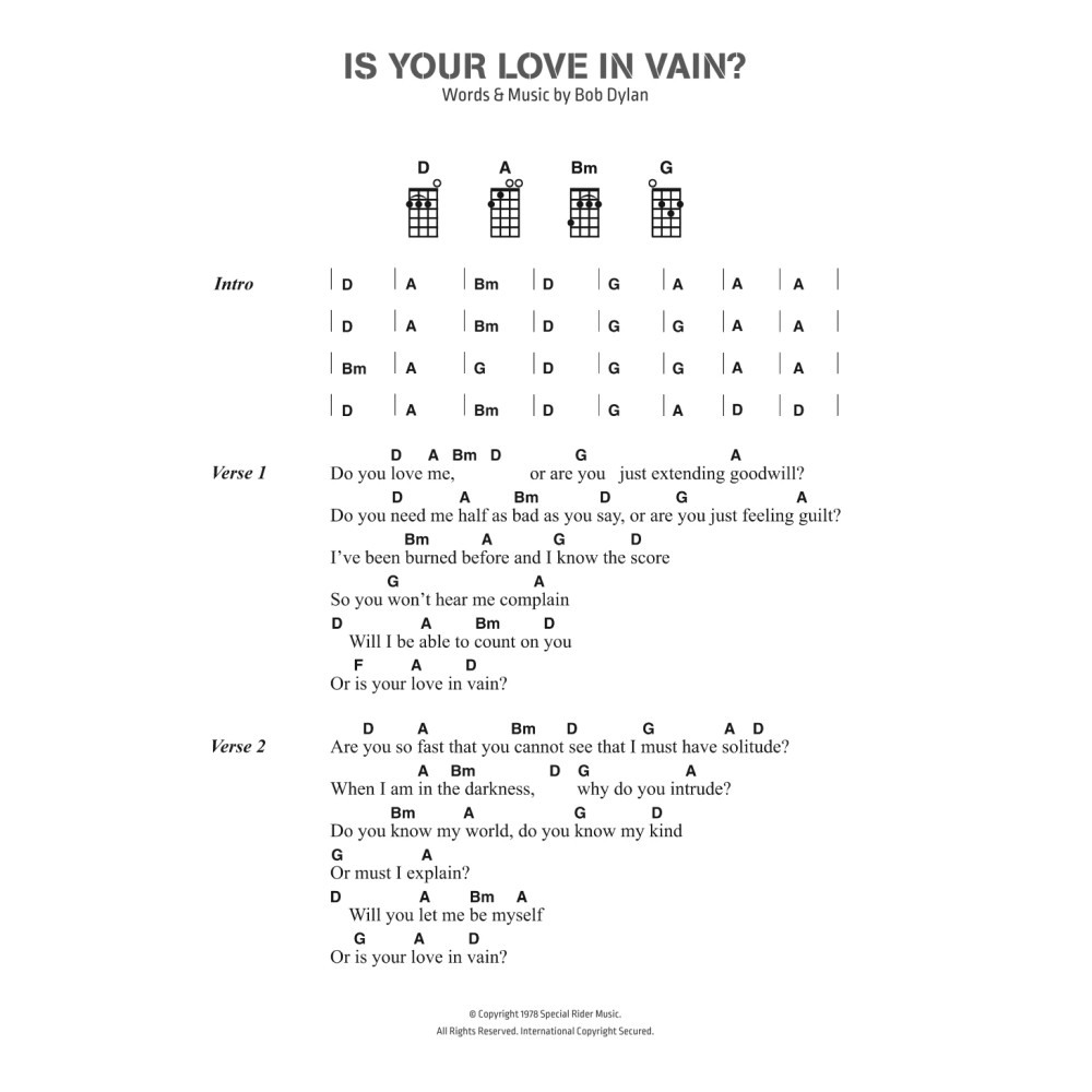 Is Your Love In Vain