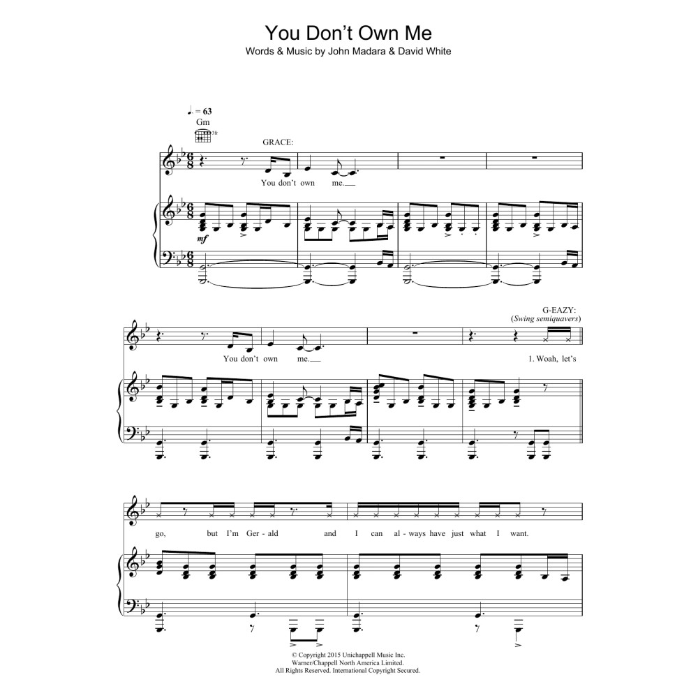 You Don't Own Me (featuring G-Eazy)
