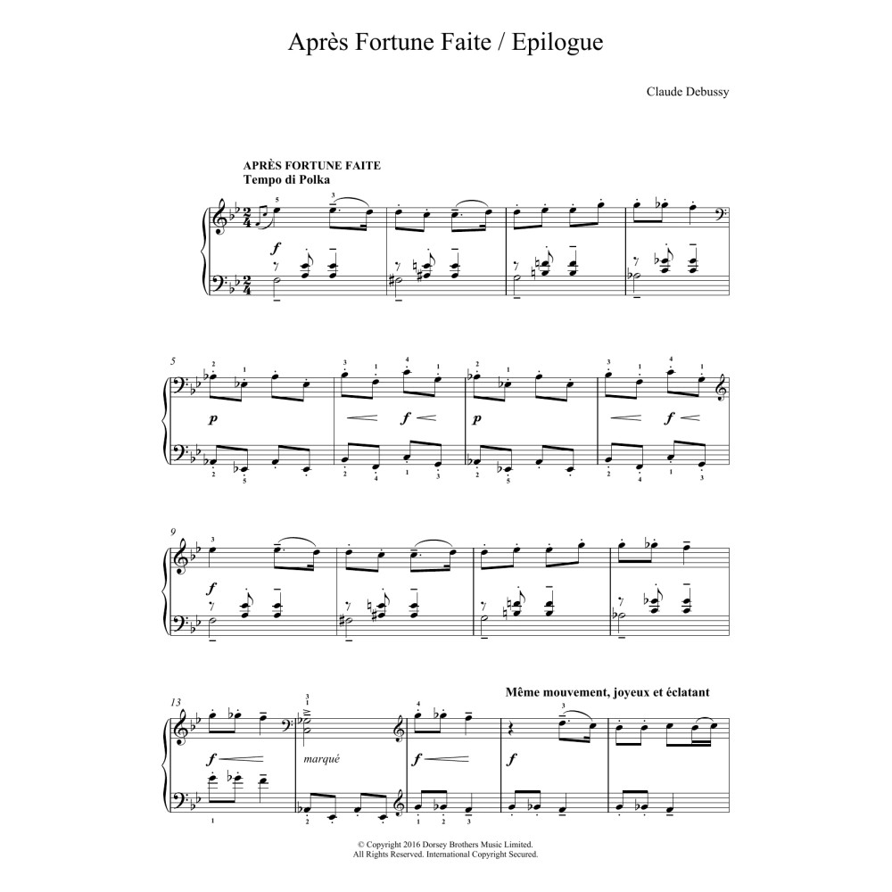 Apres Fortune Faite/ Epilogue