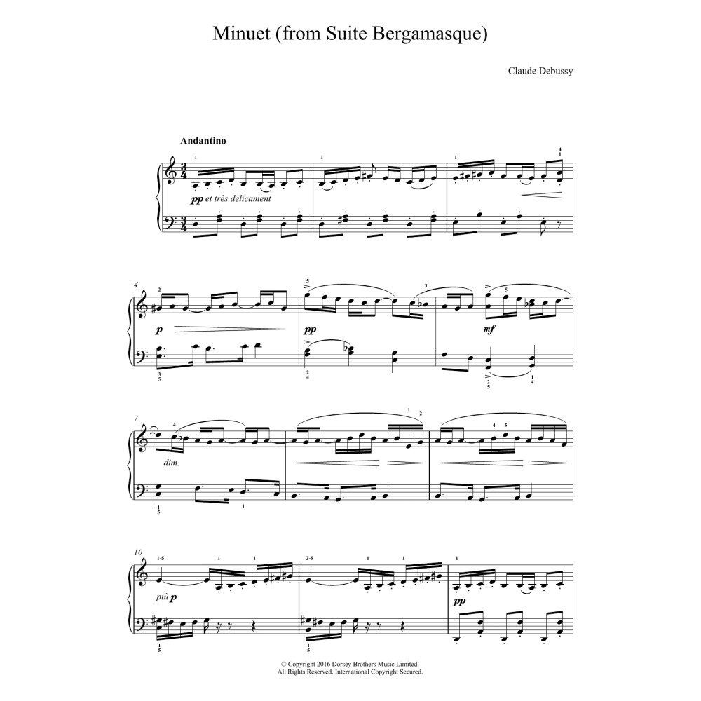 Minuet (From Suite Bergamasque)
