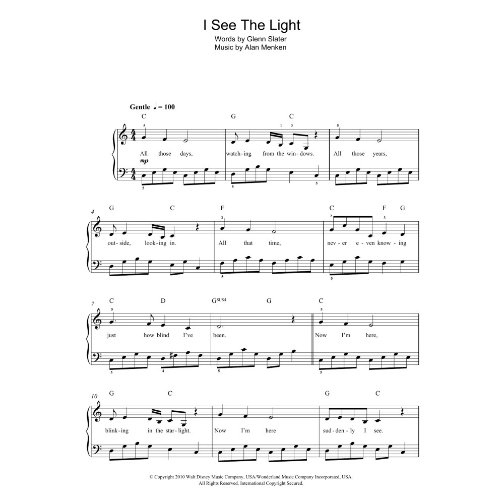 I See The Light (from Tangled)