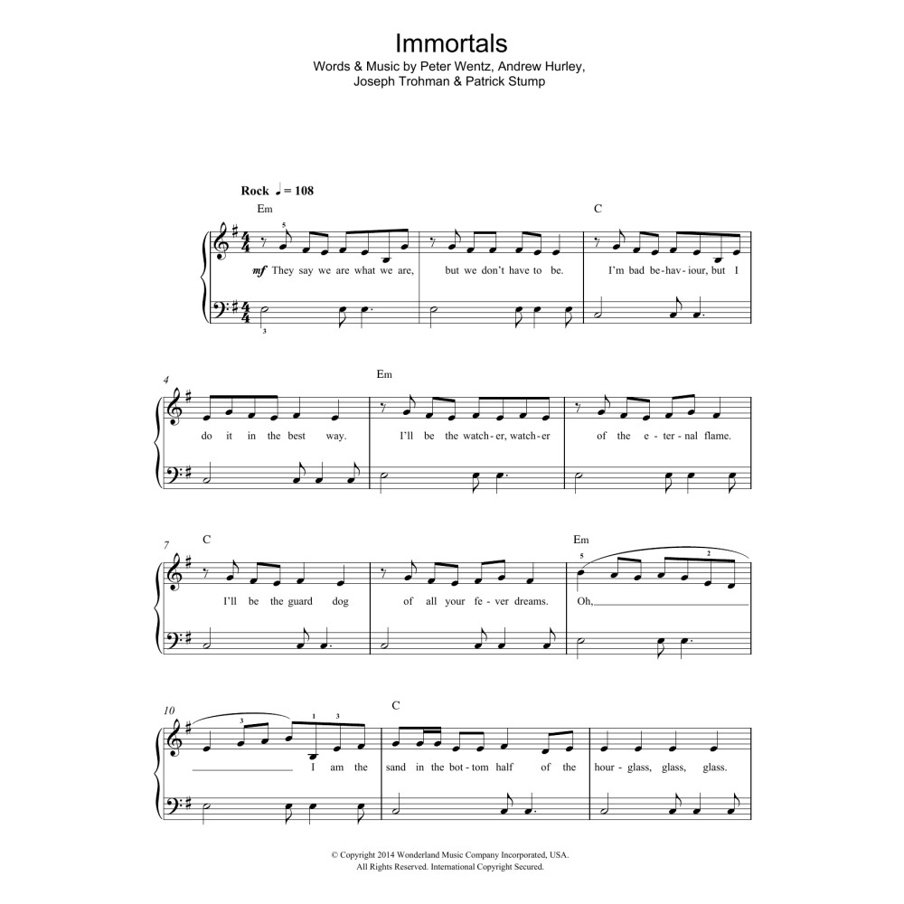 Immortals (From 'Big Hero 6')