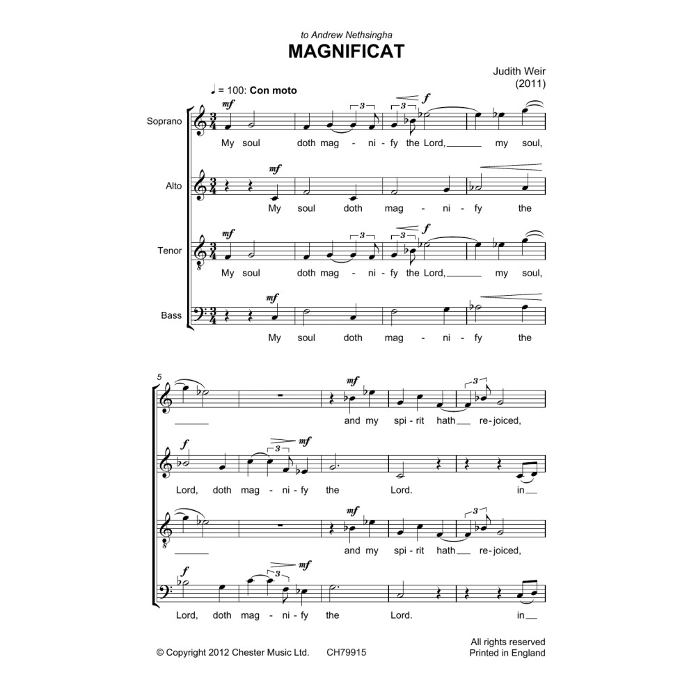 Magnificat And Nunc Dimittis