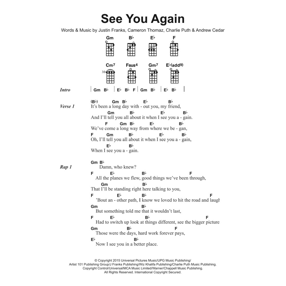 See You Again (featuring Charlie Puth)