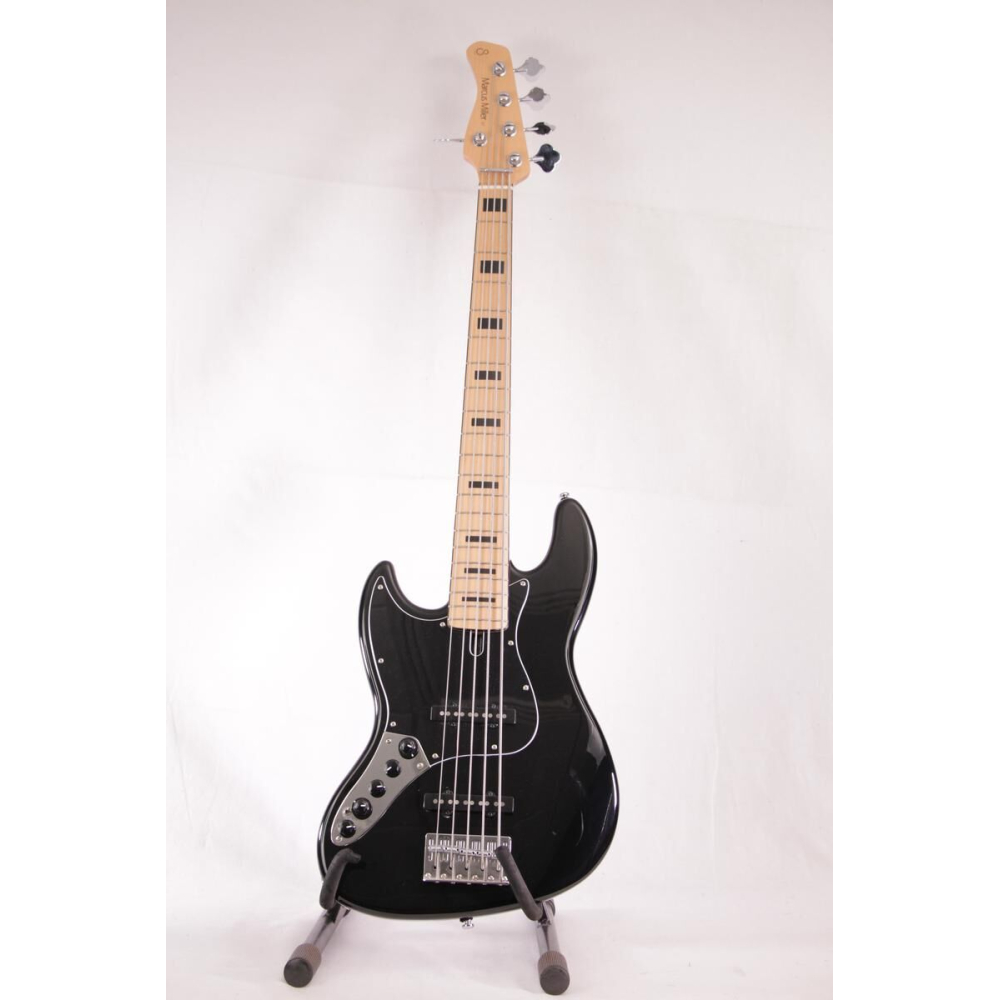 Marcus Miller V3-5 LH BK is a left-handed black 5-string electric bass guitar designed by Marcus Miller. With its sleek design a