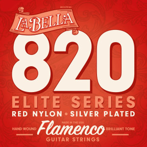 Jeu Flamenco La Bella Elite Nylon Red