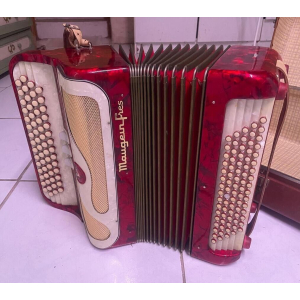 Maugein Frères Chromatic Accordion – 60s/70s – Pearl Red