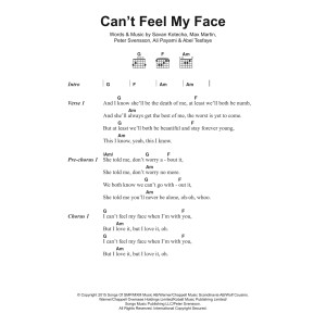 Can't Feel My Face