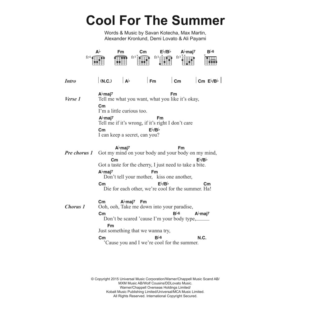 Cool For The Summer