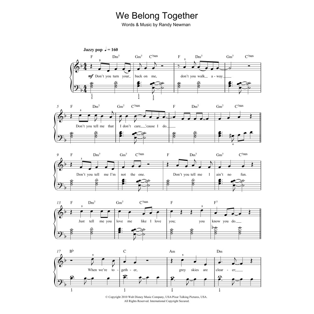 We Belong Together (From Toy Story 3)