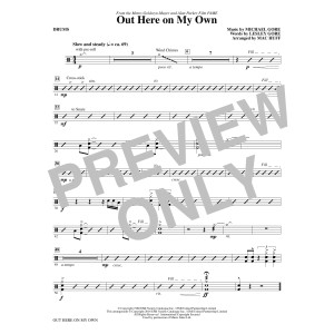 Out Here on My Own (from Fame) (arr. Mac Huff) - Drums