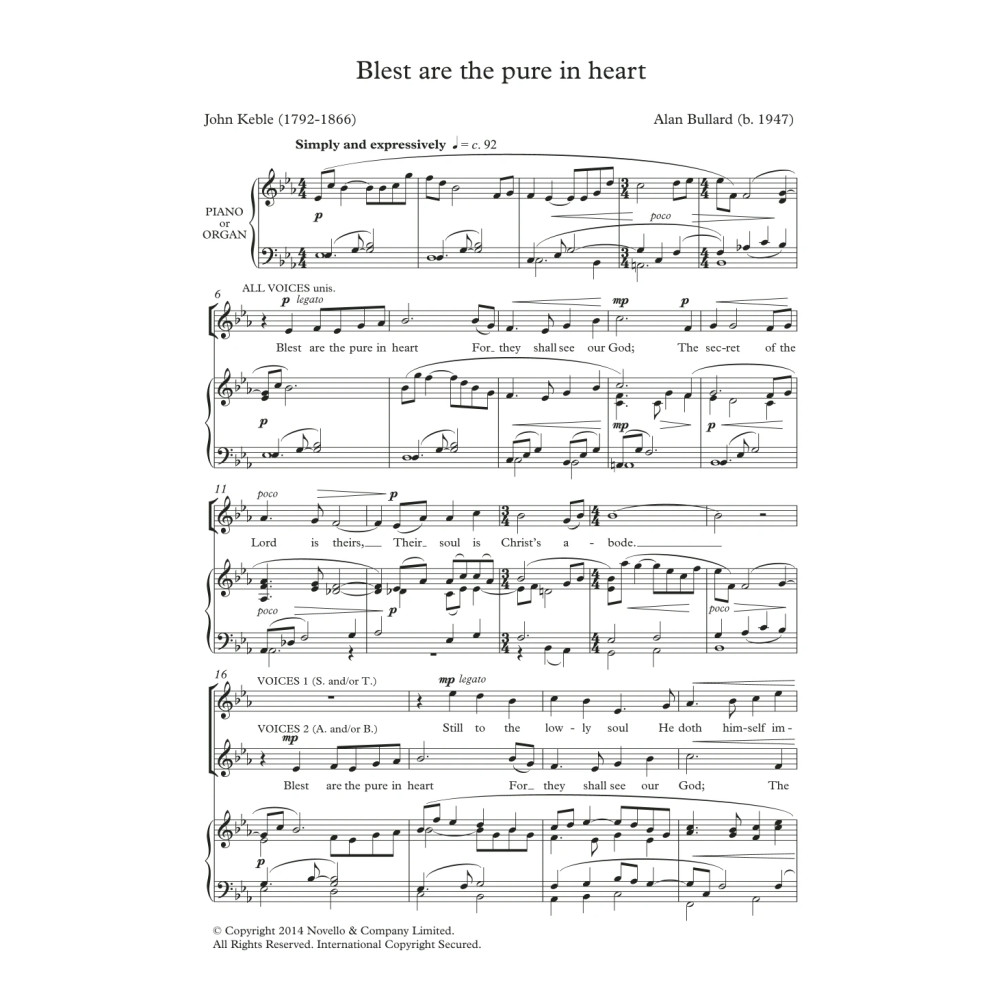 Blest Are The Pure In Heart