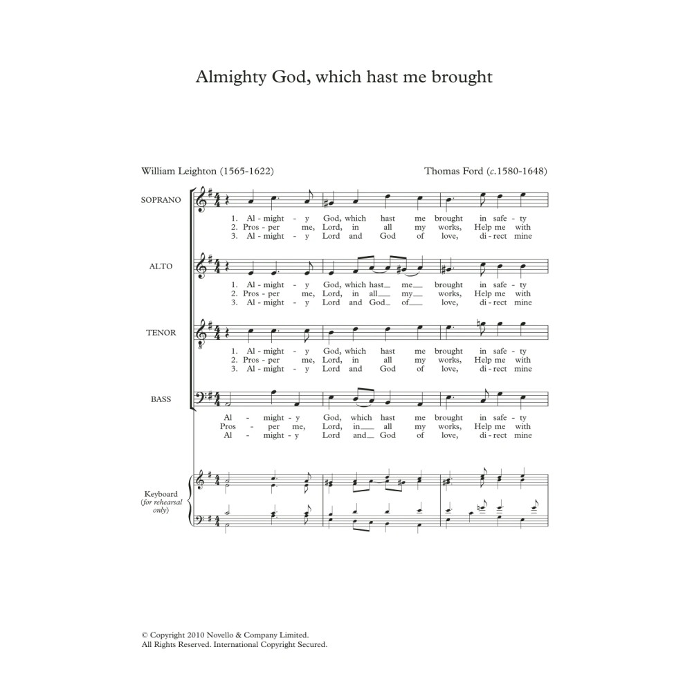 Almighty God, Which Hast Me Brought