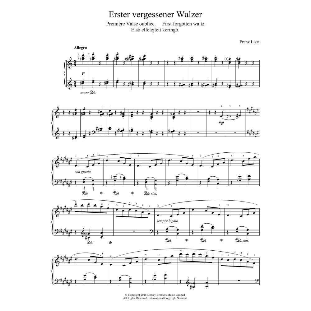 Valse Oubliee No.1