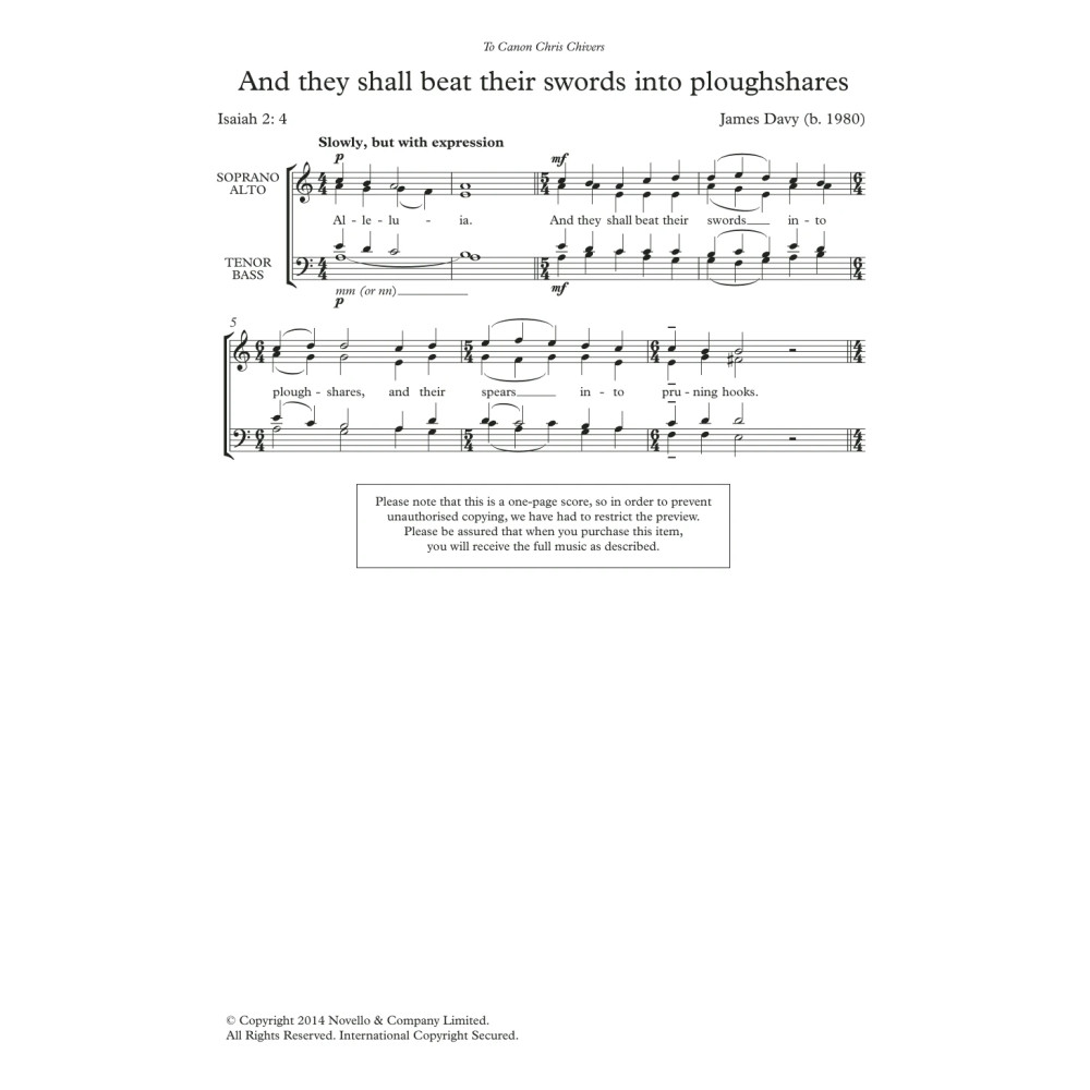 And They Shall Beat Their Swords Into Ploughshares
