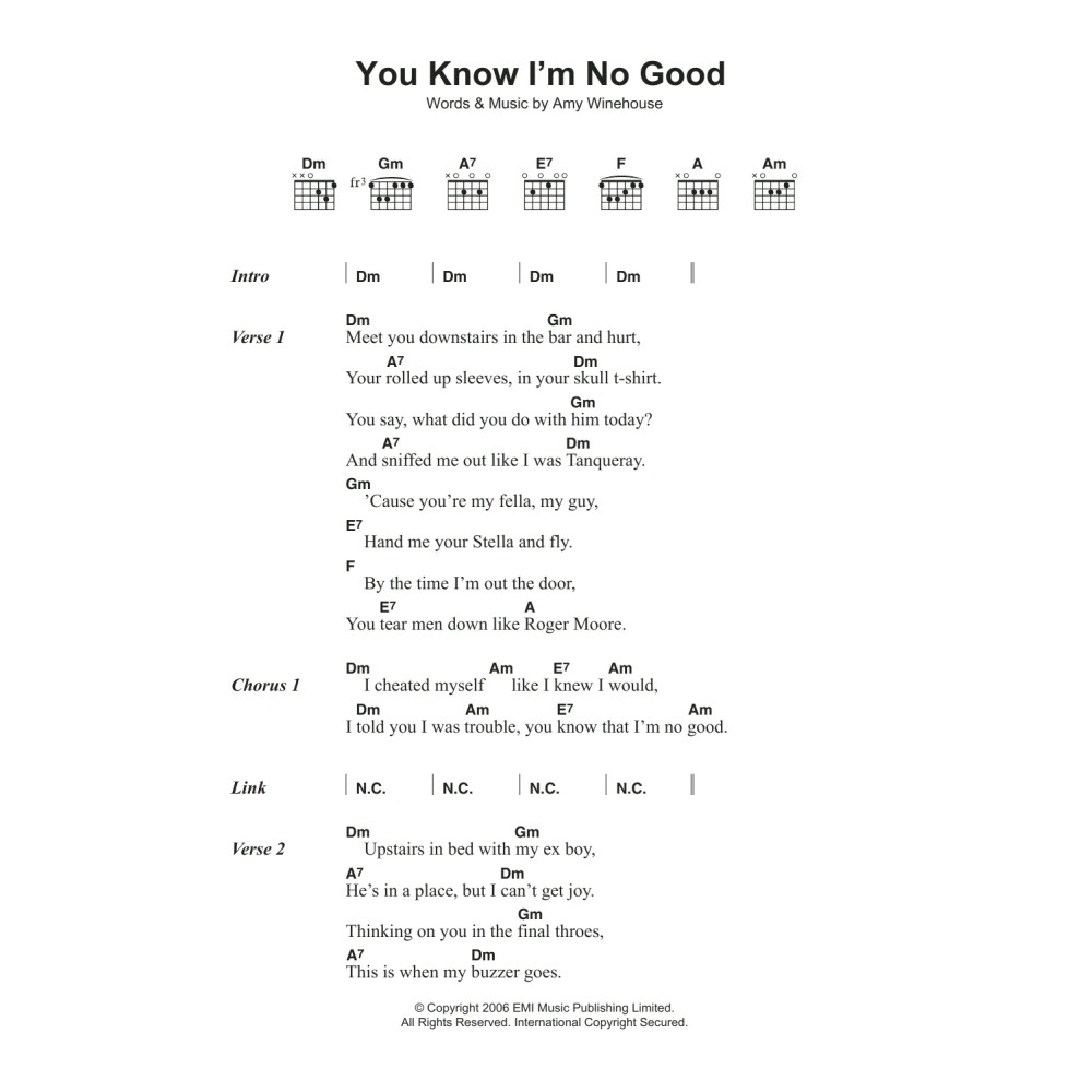 You Know I'm No Good