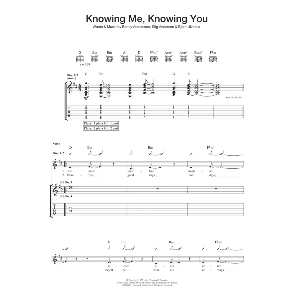 Knowing Me, Knowing You