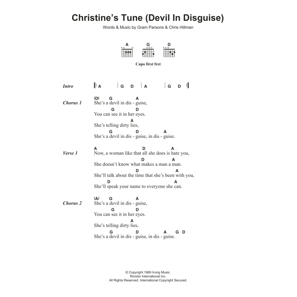 Christine's Tune (Devil In Disguise)